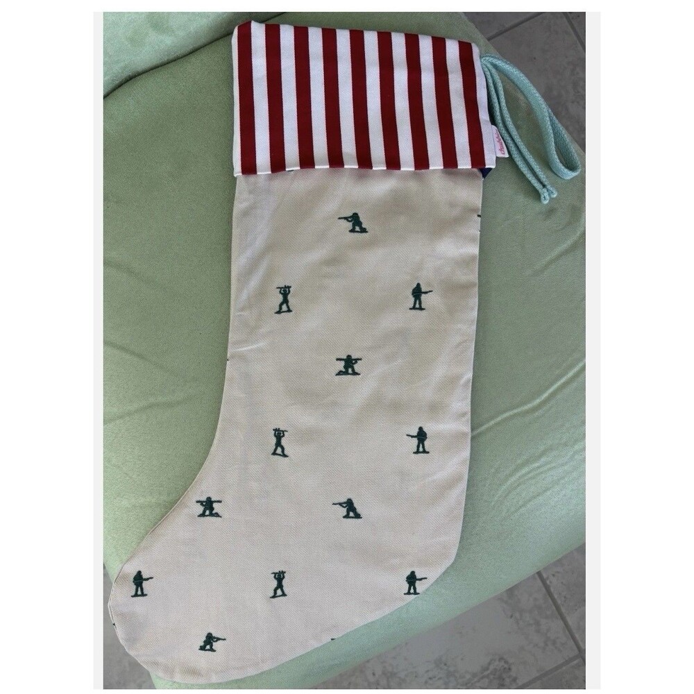 Chubbies Christmas Stocking Green Toy Army Men Soldiers Patriotic